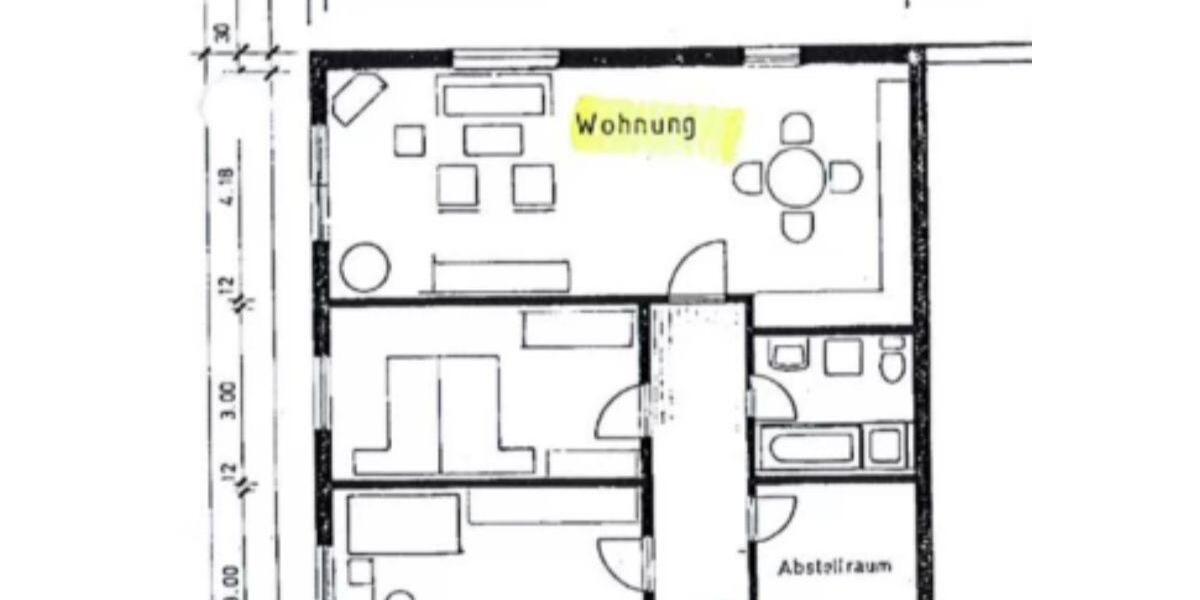 Etagenwohnung Lahr (Schwarzwald) - 3.5 Zimmer, 101 m&sup2;, 1.050&euro; | Angebot:25393831