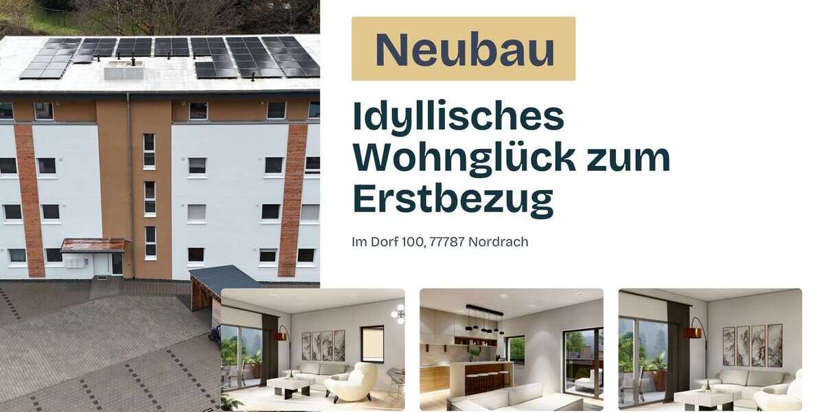 Etagenwohnung Nordrach Hintertal - 3 Zimmer, 99 m&sup2;, 1.100&euro; | Angebot:25773989