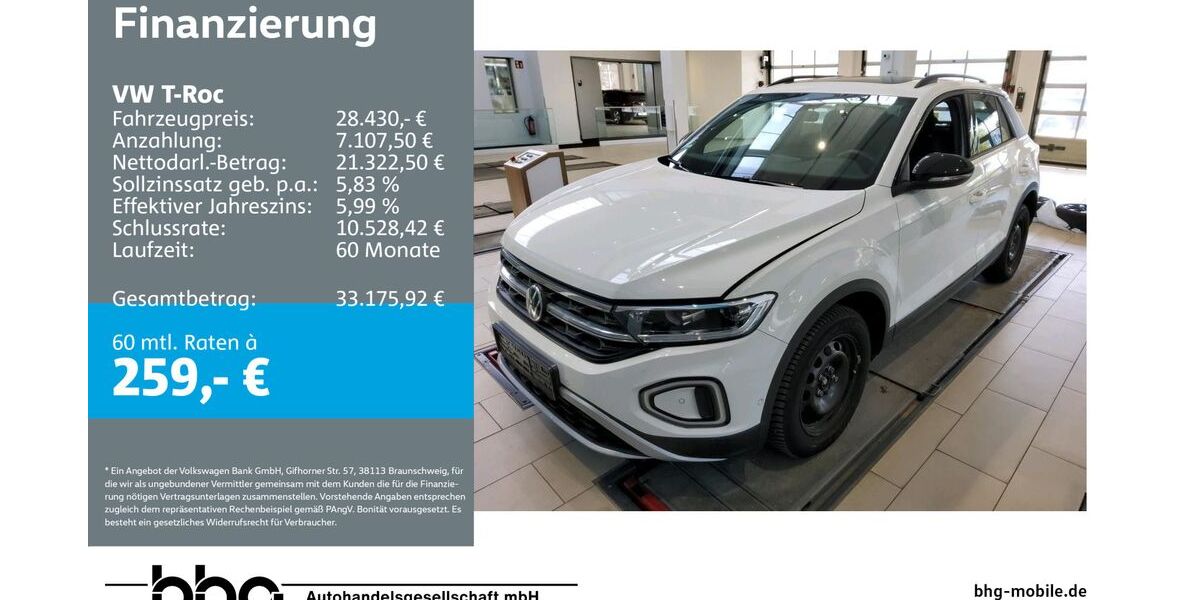VW T-Roc 57.278 km 27.930 &euro; Bühl 77815