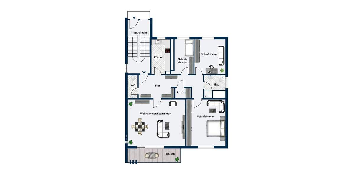 Etagenwohnung Offenburg Stadtmitte - 4 Zimmer, 105 m&sup2;, 325.000&euro; | Angebot:25660480