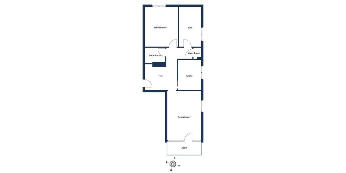 Etagenwohnung Offenburg Südweststadt - 3 Zimmer, 80 m&sup2;, 225.000&euro; | Angebot:25684141