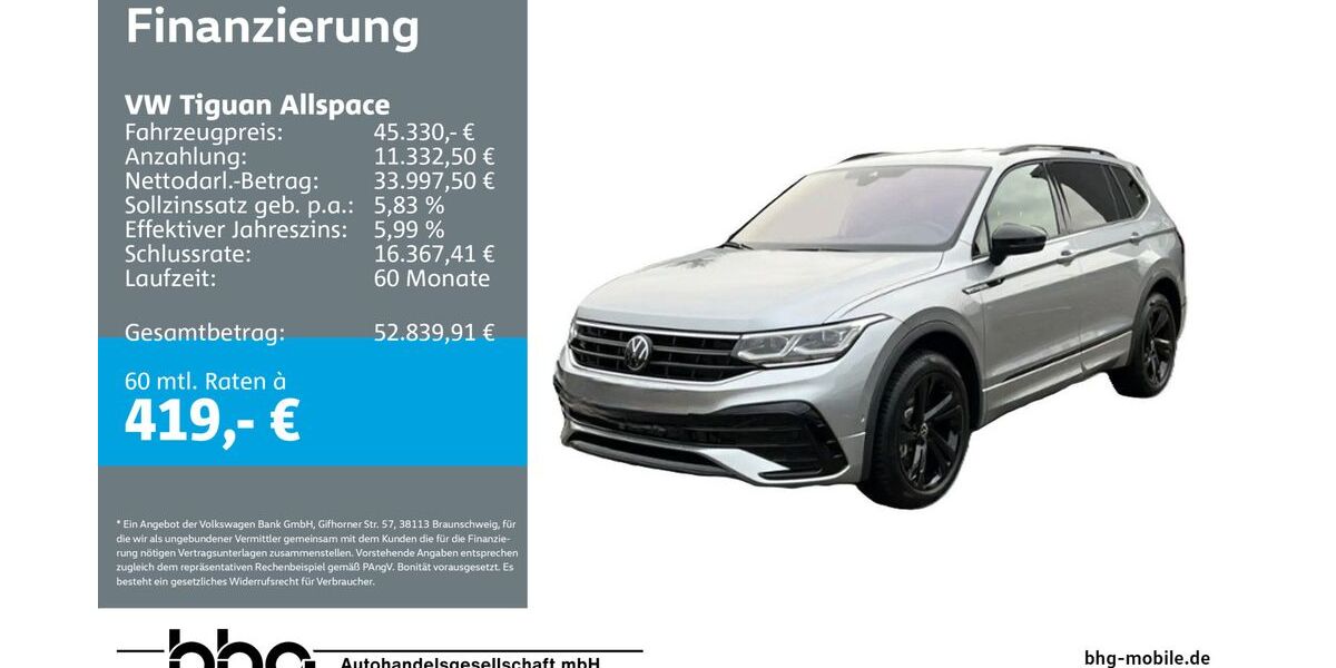 VW Tiguan Allspace 29.680 km 45.330 &euro; Kehl 77694