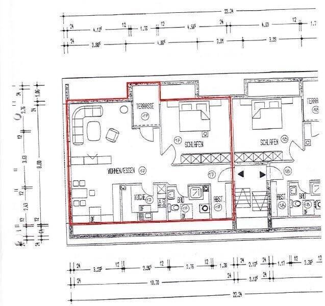 Etagenwohnung Kehl Kehl - 2 Zimmer, 69 m&sup2;, 160.000&euro; | Angebot:25731616