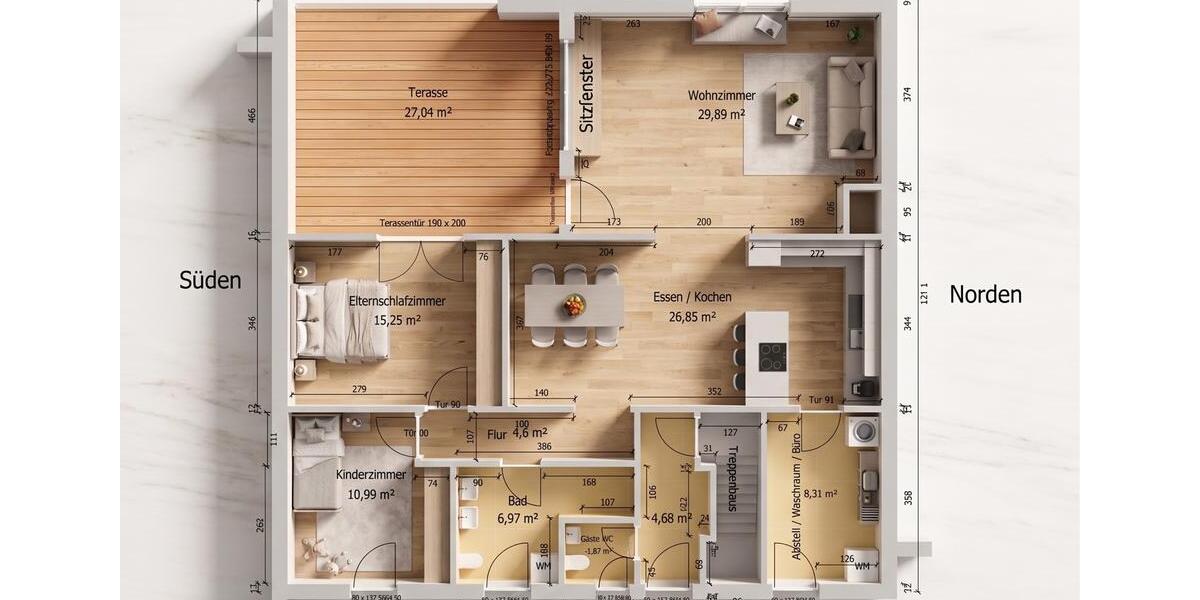 Etagenwohnung Haslach im Kinzigtal - 3 Zimmer, 110 m&sup2;, 498.000&euro; | Angebot:26570391