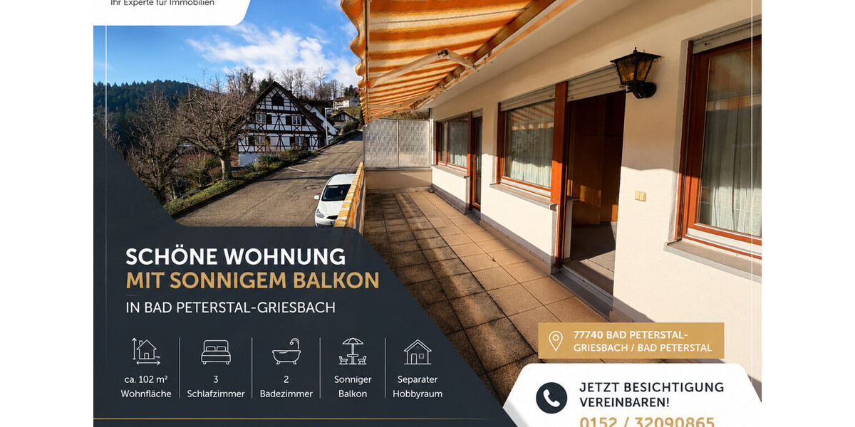 Große Wohnung mit kleiner Einliegerwohnung - Etagenwohnung Bad Peterstal-Griesbach / Bad Peterstal Bad Peterstal | Angebot:26697750