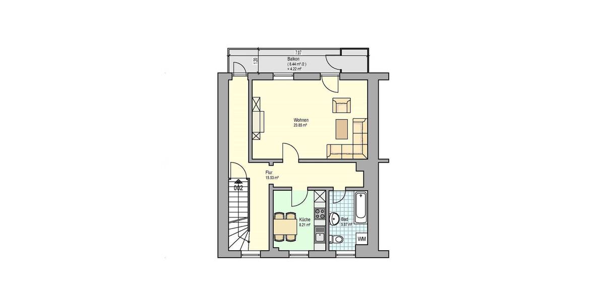 Reihenmittelhaus Lahr - 4 Zimmer, 144 m&sup2;, 270.000&euro; | Angebot:25703644