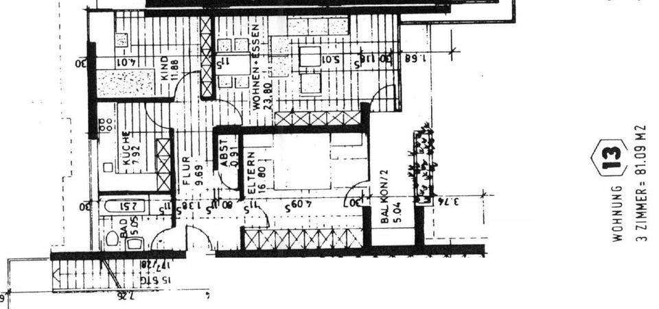 Etagenwohnung Ohlsbach - 3 Zimmer, 81 m&sup2;, 267.000&euro; | Angebot:27020424