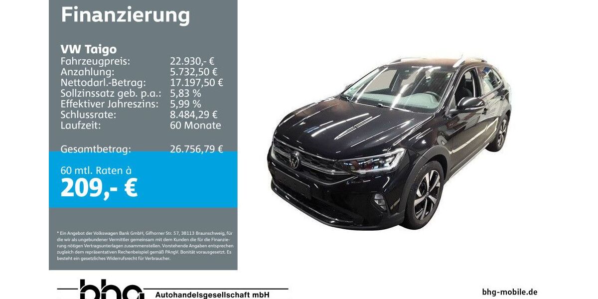 VW Taigo 12.507 km 22.930 &euro; Bühl 77815