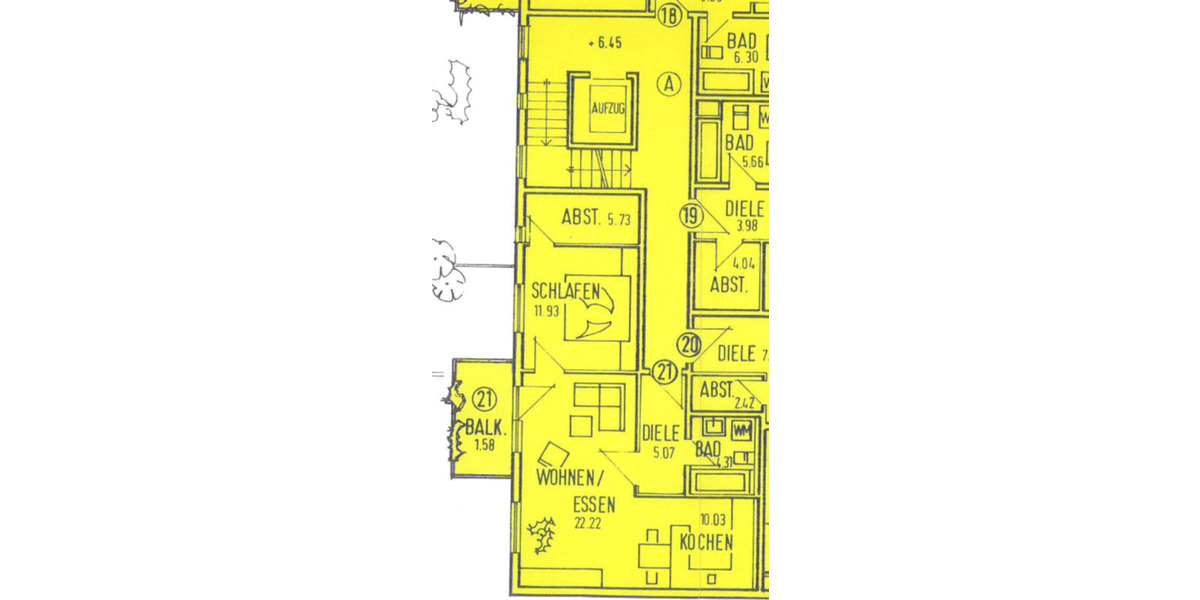 Etagenwohnung Bühl - 2.5 Zimmer, 59 m&sup2;, 680&euro; | Angebot:25948449
