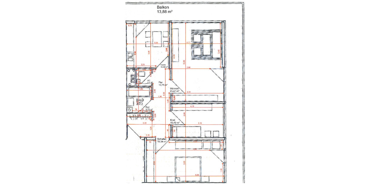 Etagenwohnung Lahr - 3 Zimmer, 94 m&sup2;, 219.000&euro; | Angebot:25778268