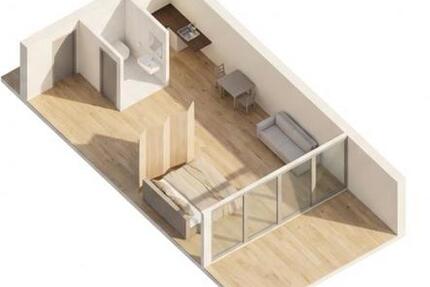 Wohnung Kehl - 1.5 Zimmer, 45 m&sup2;, 750&euro; | Angebot:25855237