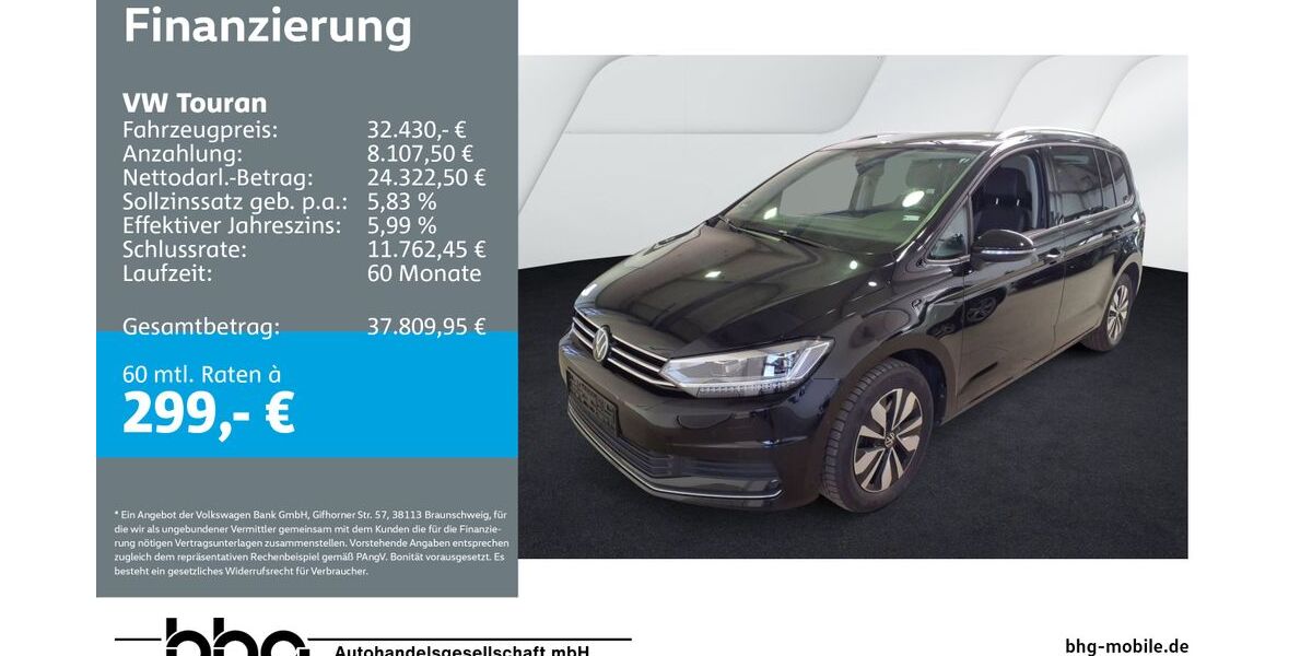 VW Touran 28.755 km 34.630 &euro; Kehl 77694