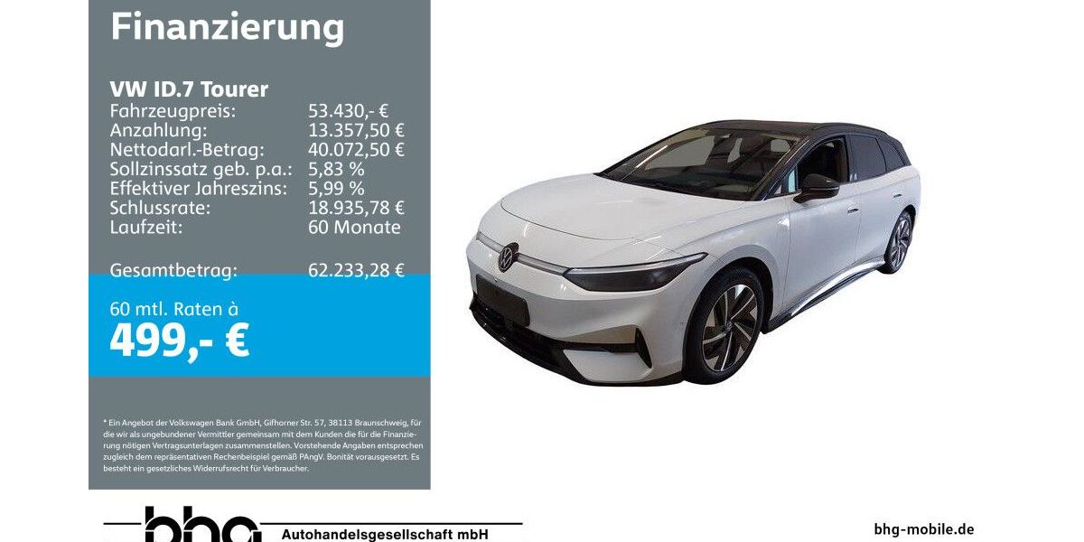 VW ID.7 24.896 km 53.430 &euro; Bühl 77815