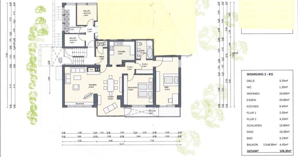 Etagenwohnung Bühlertal - 3.5 Zimmer, 106 m&sup2;, 980&euro; | Angebot:26327786